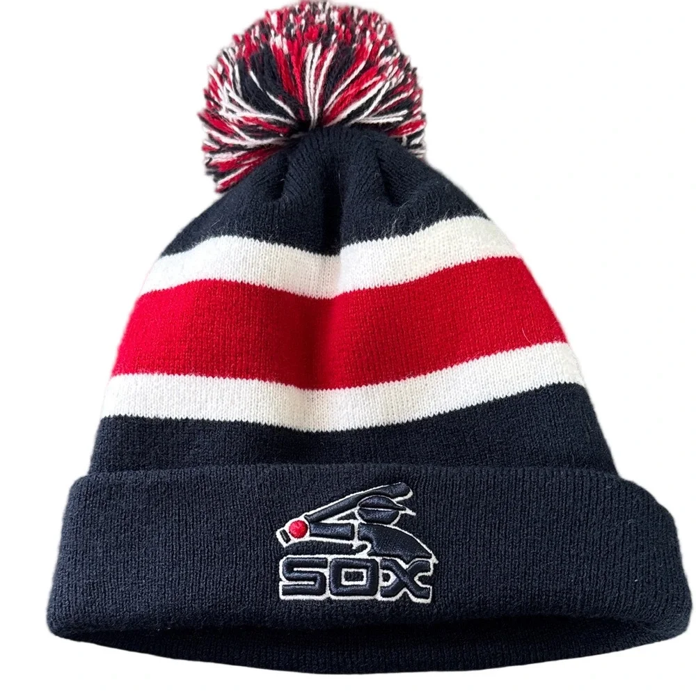 Chicago White Sox Striped Beanie OSFM
